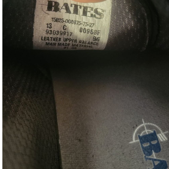 Bates high shine leather dress shoe size 13.  00986F. main image 4